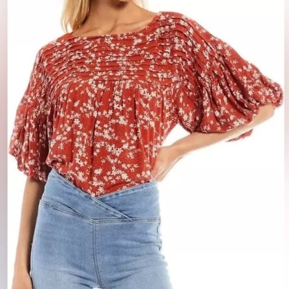 Free People Dessa Bodysuit in Rust Combo - Picture 6 of 12